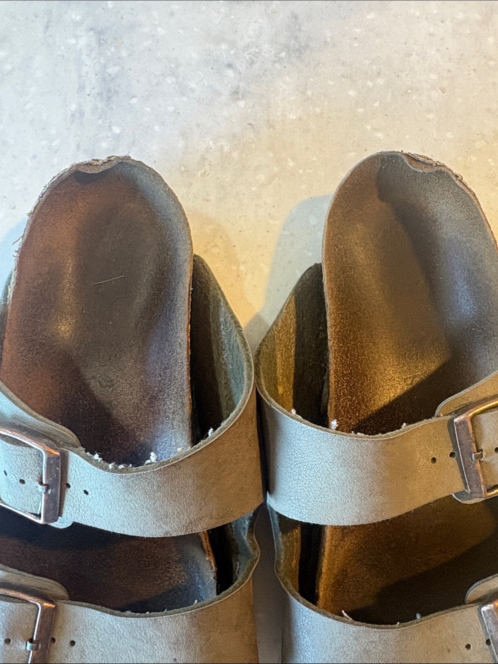Birkenstock Men's Double Strap Buckle Sandals in Brown - Picture 2 of 5